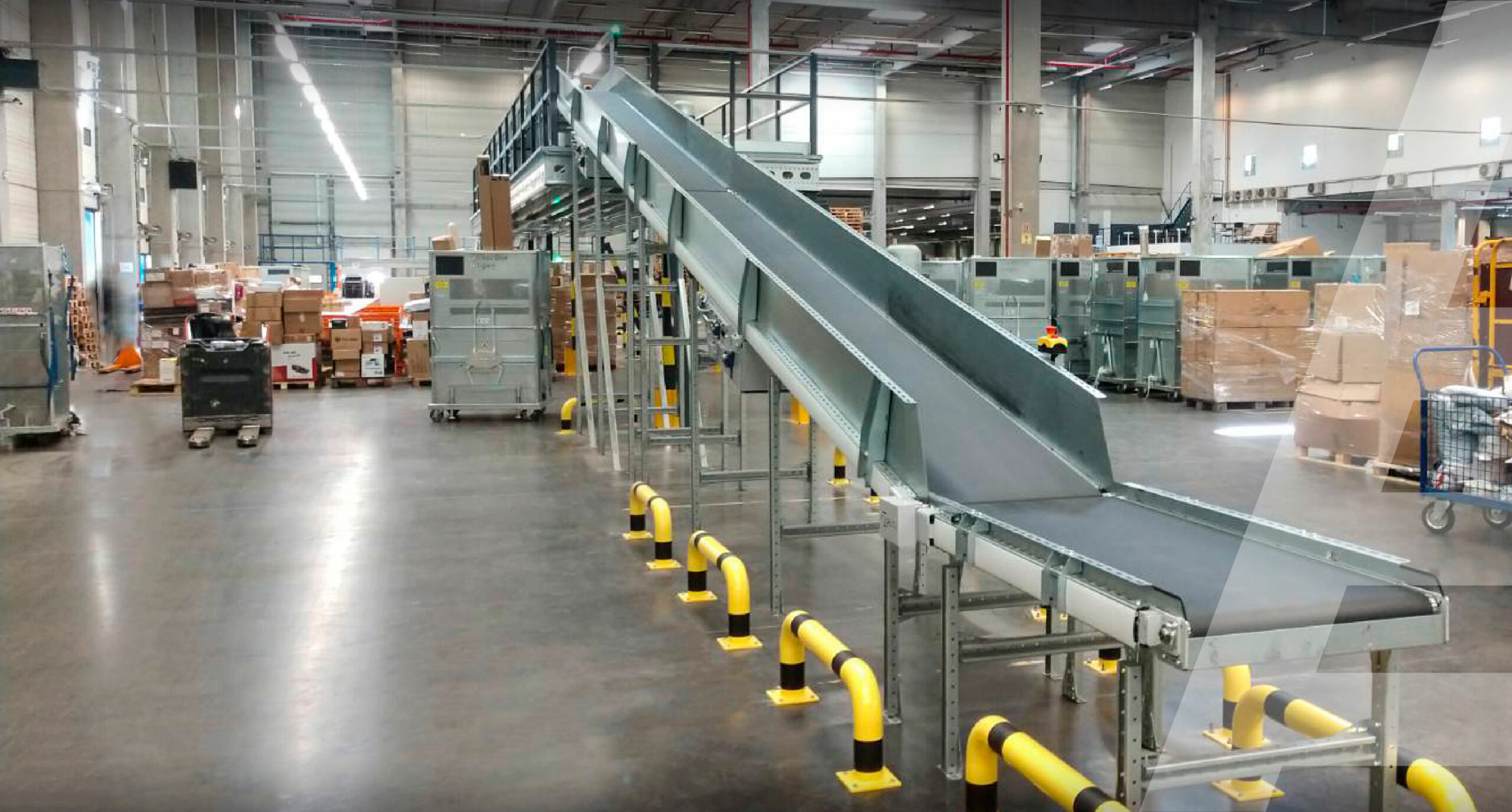 Conveyor Belt conveyor for courier depot